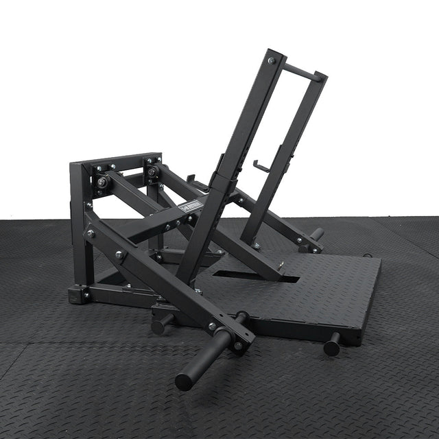 XM Fitness Belt Squat Machine XM Fitness Home Gym, Small; Single stack or a-frame double stack (functional trainer). 5 functions or less XM-FITNESS-BELT-SQUAT-MACHINE-4