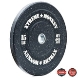 XM Fitness Crumb Rubber Bumper Plates 15 lb XM Fitness Variant(s) - LBWeight crumb-15_c9ea13ef-7426-40b6-96d3-c0c567159e0e