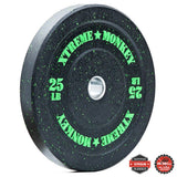 XM Fitness Crumb Rubber Bumper Plates 25 lb XM Fitness Variant(s) - LBWeight crumb-25