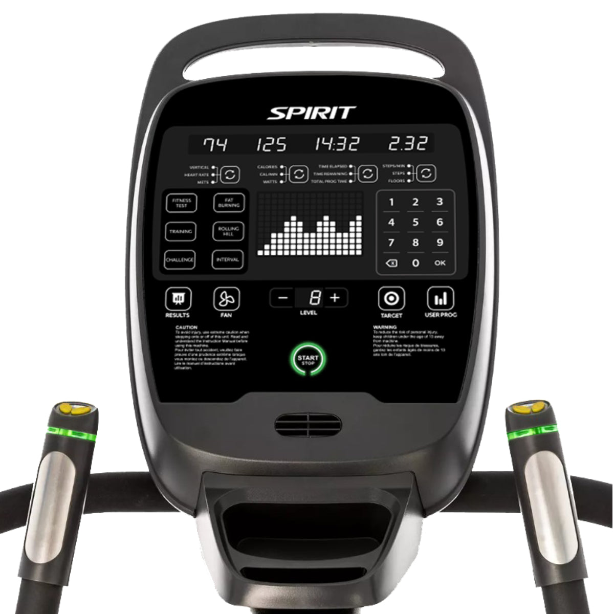 Spirit CSC900 Stairclimber with Firefighter Program Spirit Powermill, Spirit CSC900 csc900blck-3