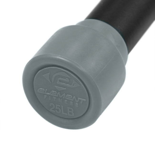 Element Fitness Workout Body Bar 25 lb Element Fitness Variant(s) - LBWeight element-bodybar-grey-details