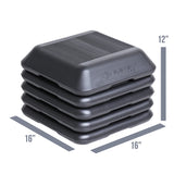 Single Step - Aerobic Stepper SET Element Fitness Aerobics; aerobic step, HR straps element-single-stepper-dims