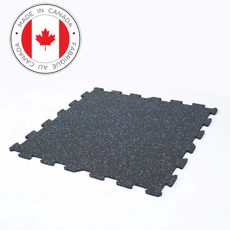 Gronk Fitness 2x2 8MM Center Interlocking Tiles 10% Blue G&G Fitness Equipment Variant(s) - Color flooring_blue