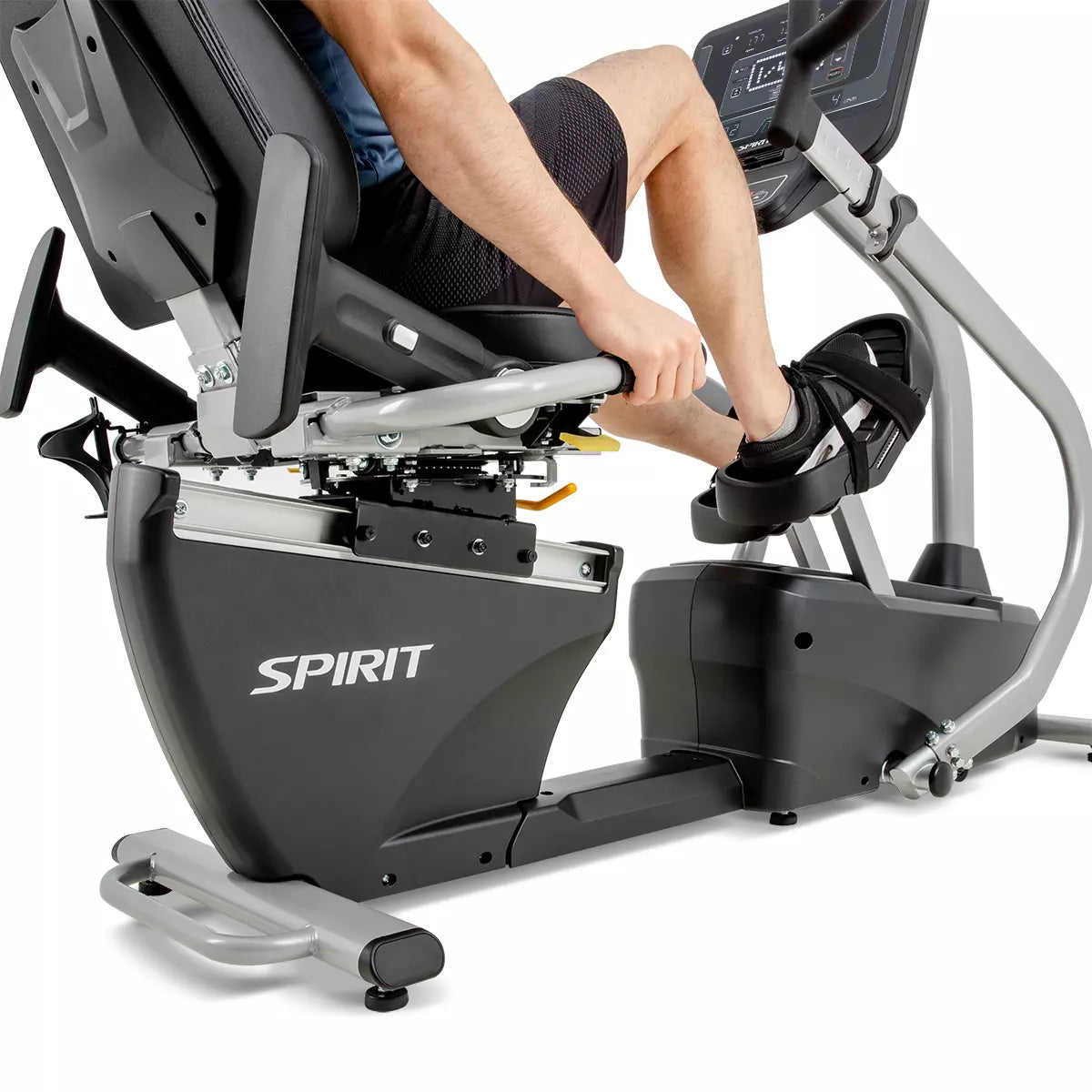 Spirit Fitness CRS800S Recumbent Stepper w/ Swivel Seat - Discontinued Spirit Steppers, recumbent steppers, Heavy , commercial r-r_3-4_bottom_pulse__jpg