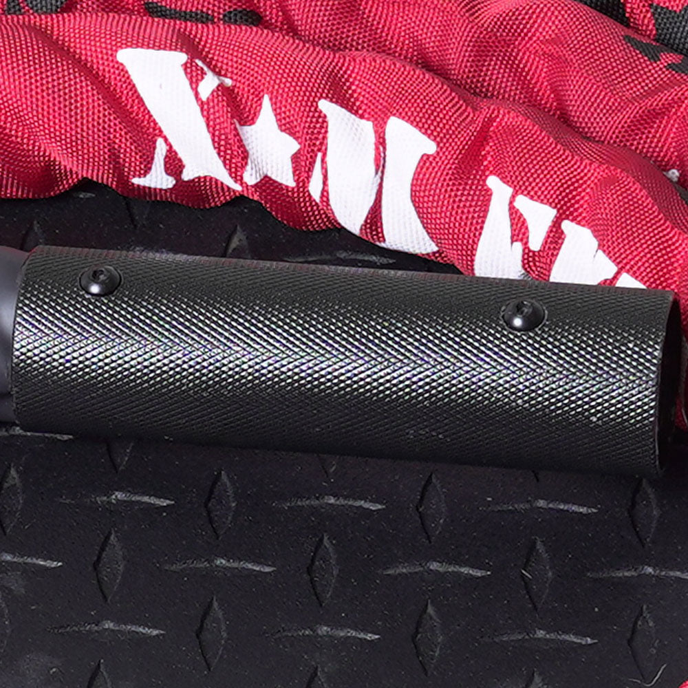 XM Fitness Commercial 30' Battle Rope with Sleeve XM Fitness Agility and Speed; jump ropes, climbing and battle ropes, ladders, sled, interval timer red-rope-3_ea7aea01-8f06-45c5-8a7e-92de093c9ac8