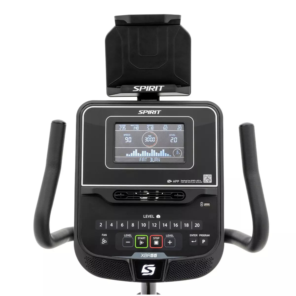 Spirit XBR55 Recumbent Bike 2024 Spirit Bike; Recumbent xbr55_wr_xbr55_console_jpg_14195c2f-221e-42f3-85b1-36ac6d6d6d24