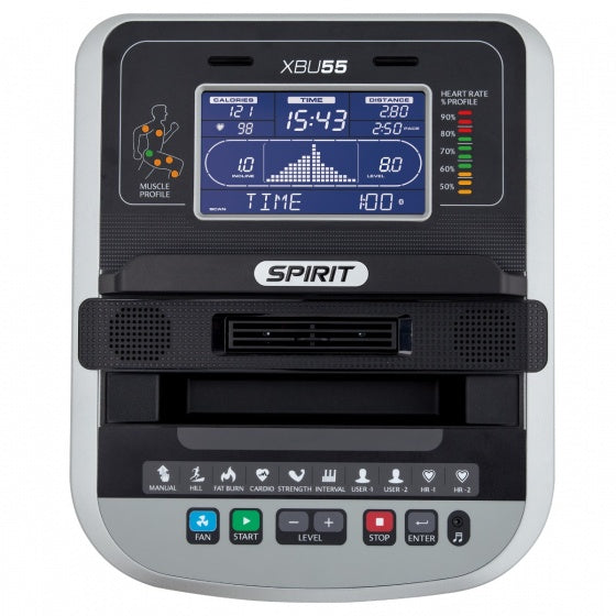 Spirit XBU55 Upright Bike - Discontinued Spirit Bike; Upright xbu55_feature_1_a567d6fd-249d-4f33-9a75-b0ac46adca00