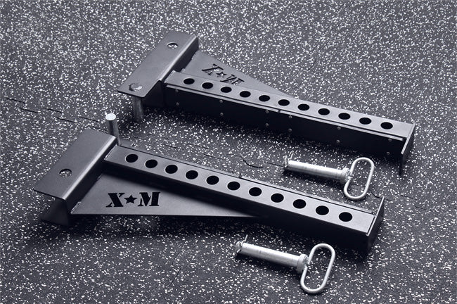 XM Fitnes Spotter Arms For Rigs XM Fitness J-hooks, dip attachments, etc xm-safety-arms-on-ground_0fc7a457-699c-4a0a-8579-2414e1142fd7