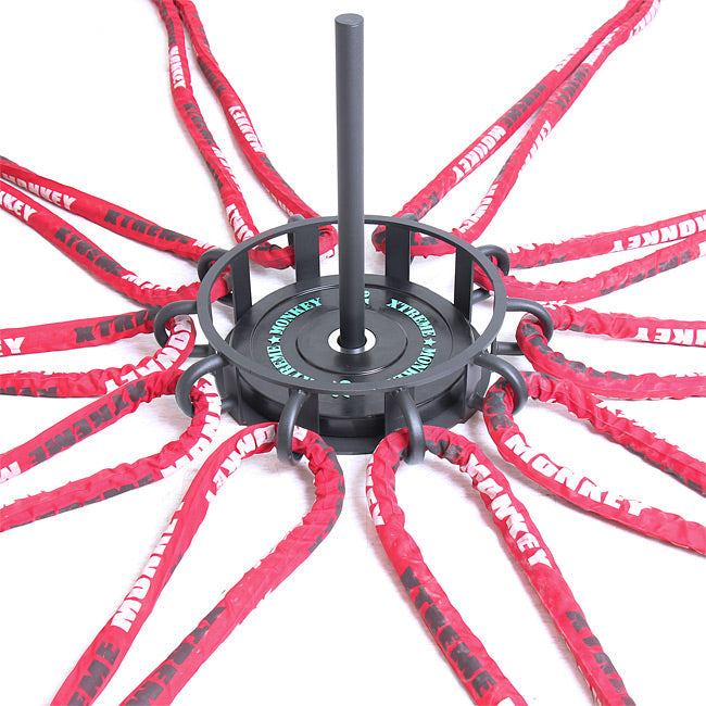 XM Fitness 10-Station Battle Rope Anchor XM Fitness Aerobics; aerobic step, HR straps xm-undulation-rope-anchor-equipped