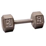 Body Solid Iron Hex Standard Dumbbell Gray G&G Fitness Equipment Variant(s) - LBWeight 20lbs