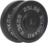 Cast Iron Olympic Plates G&G Fitness Equipment Variant(s) - LBWeight|Color 25lb