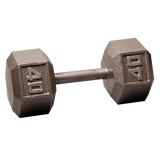 Body Solid Iron Hex Standard Dumbbell Gray G&G Fitness Equipment Variant(s) - LBWeight 40lb