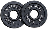 Cast Iron Olympic Plates G&G Fitness Equipment Variant(s) - LBWeight|Color 5_lb