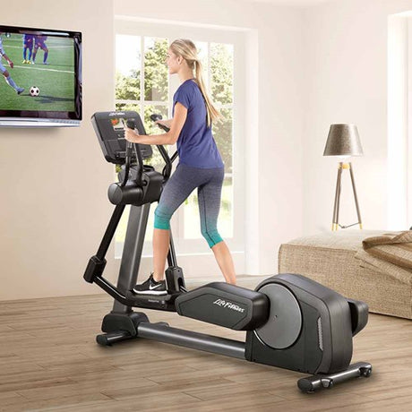 Life Fitness Club Series+ Elliptical Cross Trainer w/ X Console - Discontinued Life Fitness Elliptical; Commercial Frame Residential ClubSeriesPlus-CrossTrainer-inRoom3-1000x1000