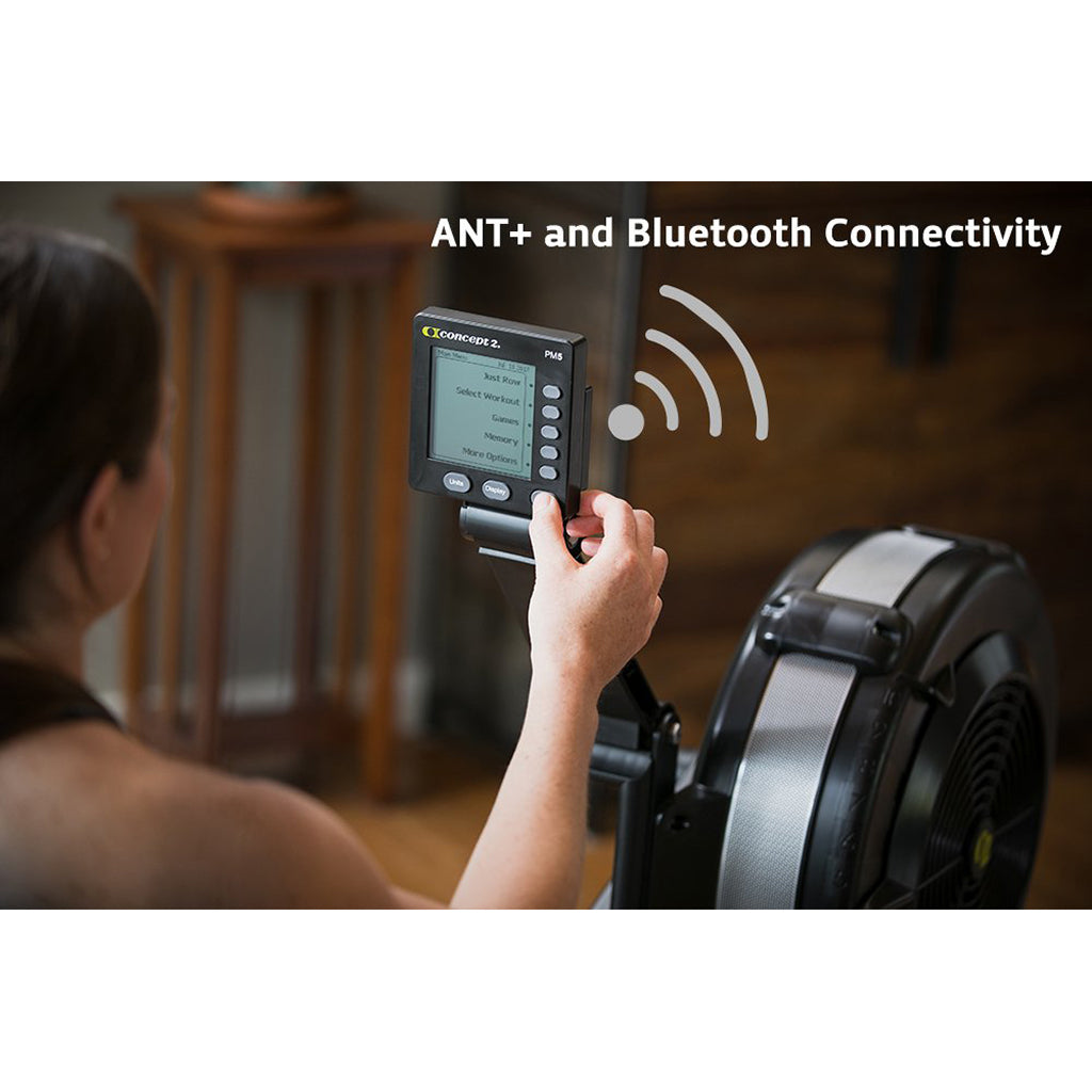 Concept2 RowErg Rower - PM5 Performance Monitor Concept II Rowers, Cross-Row Concept2_Model_D_Rower_Console_Blutooth