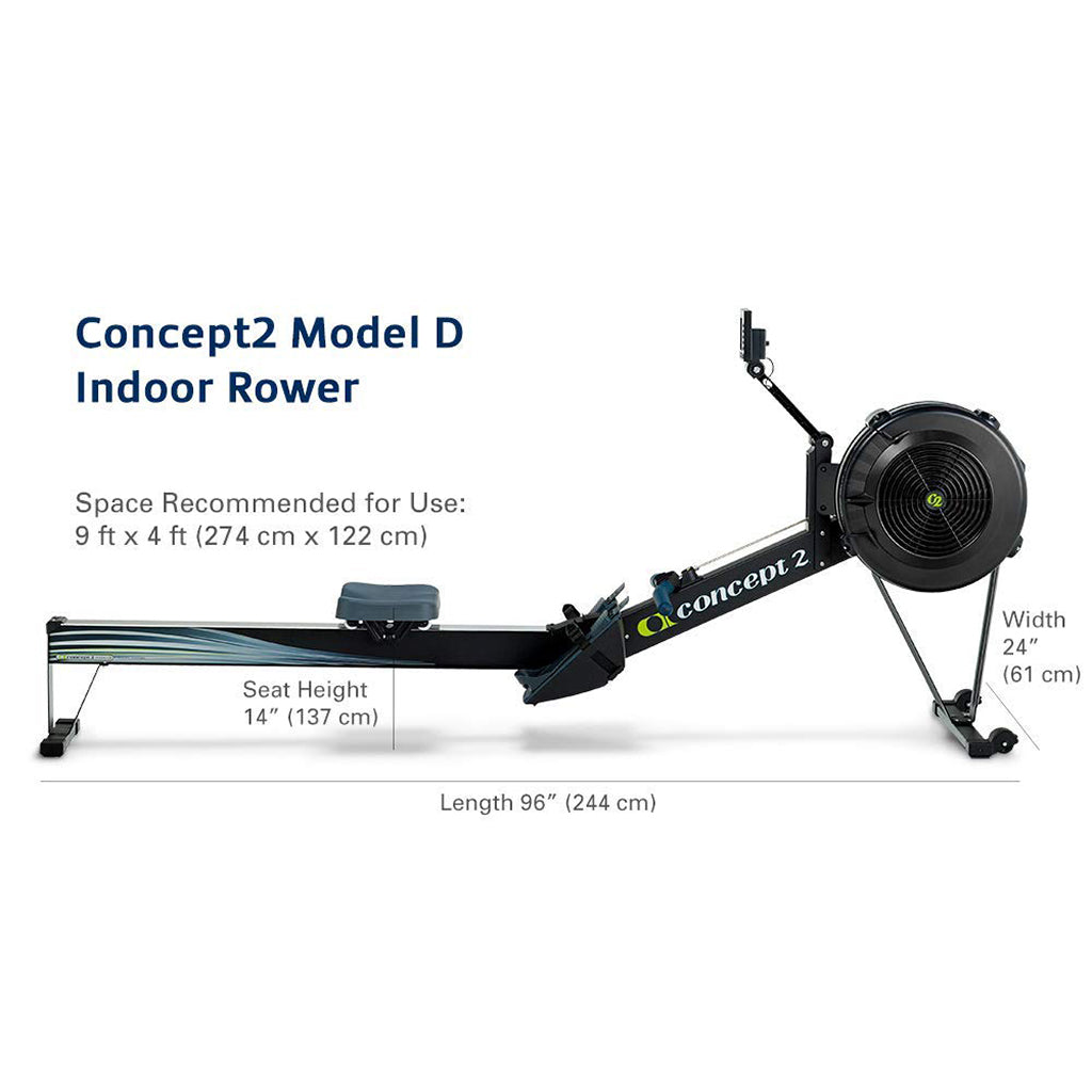 Concept2 RowErg Rower - PM5 Performance Monitor Concept II Rowers, Cross-Row Concept2_Model_D_Rower_Specifications_and_dimensions
