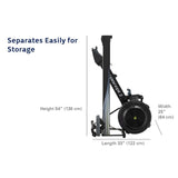 Concept2 RowErg Rower - PM5 Performance Monitor Concept II Rowers, Cross-Row Concept2_Model_D_Rower_Specifications_and_dimensions_in_storage