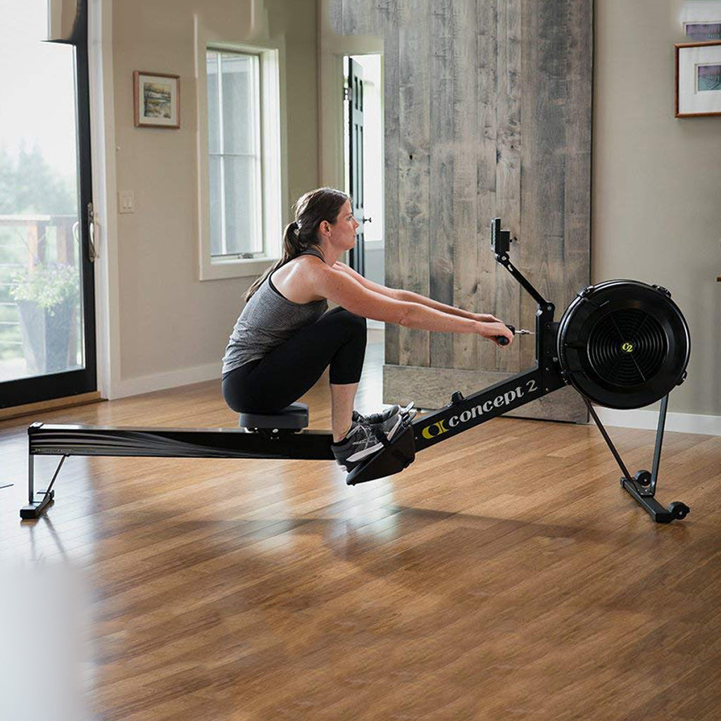 Concept2 RowErg Rower - PM5 Performance Monitor Concept II Rowers, Cross-Row Concept2_Model_D_Rower_with_model_in_room