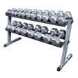 Body-Solid Dumbbell Rack - Discontinued Body Solid Dumbell racks, power block stand, plate and bar storage, kettlebell racks, ball racks DR60-RFHEX_nobg_600px