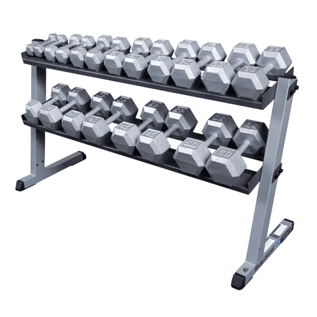 Body-Solid Dumbbell Rack - Discontinued Body Solid Dumbell racks, power block stand, plate and bar storage, kettlebell racks, ball racks DR60-RFHEX_nobg_600px