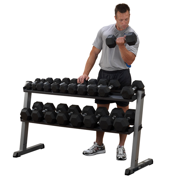 Body-Solid Dumbbell Rack - Discontinued Body Solid Dumbell racks, power block stand, plate and bar storage, kettlebell racks, ball racks GDR60_Hero02