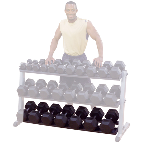 Optional 3rd tier Dumbbell Shelf for Rack (GDR60) - Discontinued Body Solid Additional tiers for Storage Solutions, i.e. DB Racks GDRT6_Hero_afe98465-1d50-4918-a0d9-a3c0afd317e9