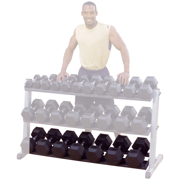 Optional 3rd tier Dumbbell Shelf for Rack (GDR60) - Discontinued Body Solid Additional tiers for Storage Solutions, i.e. DB Racks GDRT6_Hero_afe98465-1d50-4918-a0d9-a3c0afd317e9