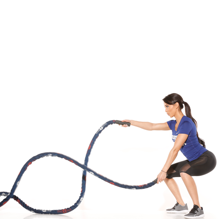 Gronk Fitness Battle Rope with Sleeve - 50' - Discontinued Gronk Fitness Products Agility and Speed; jump ropes, climbing and battle ropes, ladders, sled, interval timer Gronk_50_ft_battle_ropes