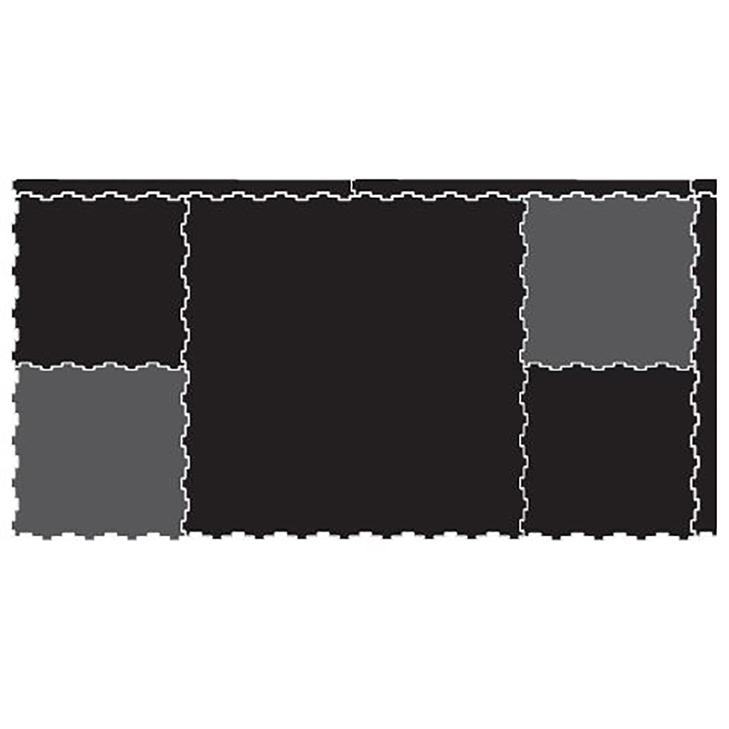 Interlocking Rubber Gym Floor Tiles Rec Surfaces Variant(s) - Size|Color MASS2x2with4x4s