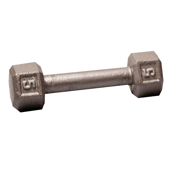 Body Solid Iron Hex Standard Dumbbell Gray G&G Fitness Equipment Variant(s) - LBWeight SDX05_HERO