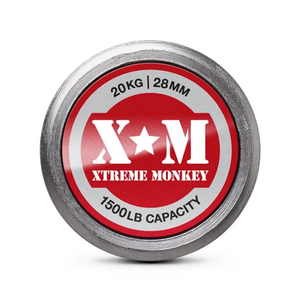 XM Fitness Mens Olympic Lifting Bar 1500lbs Capacity XM Fitness Lifting bars, weight bars, dumbbell handles XtremeMonkeyMensLiftingBar1500lbsbarlogo