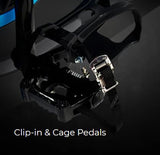 Echelon Connect EX3-Black - Discontinued Echelon Bike; Group Cycling clipincagepedals