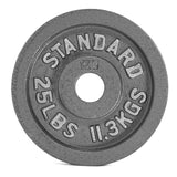 Cast Iron Olympic Plates G&G Fitness Equipment Variant(s) - LBWeight|Color grey25lb