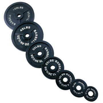 Cast Iron Olympic Plates G&G Fitness Equipment Variant(s) - LBWeight|Color plates
