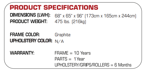 TKO 7FT Half Rack - Black TKO Half rack, power rack or cage, smith, smith add-on productspecs7ftrack