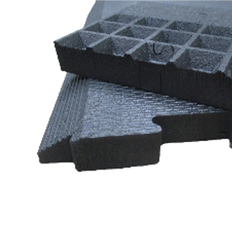 Humane 4' x 8' Shok-Lok Mat - Discontinued Humane Rubber flooring, turf, large non-padded interlocking mats and flooring shok-lok-edge-2