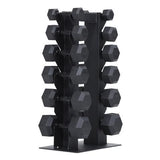 XM Fitness Vertical Dumbbell Rack - Holds 6 Pair XM Fitness Dumbell racks, power block stand, plate and bar storage, kettlebell racks, ball racks xm-dumbbell-tree-loaded_large_62bd7f4a-377d-44c4-984b-456aafae5c9b